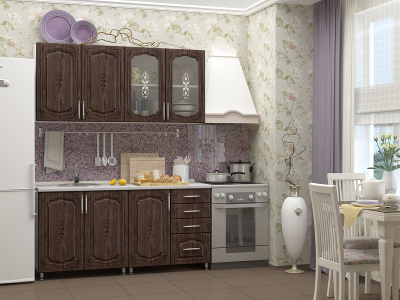 Кухонный Гарнитур Флореаль МДФ 1600 мм