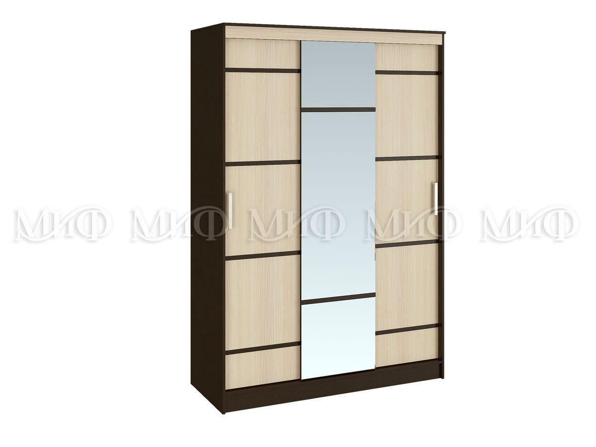Шкаф-Купе Сицилия Венге/Белфорт (Ш -1500 × В -610 × Г-588 мм)