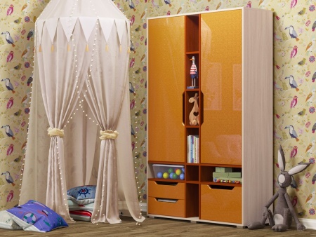 Шкаф Роберт МДФ (Ш-1250 х В-1970 х Г-450 мм/Разные Цвета