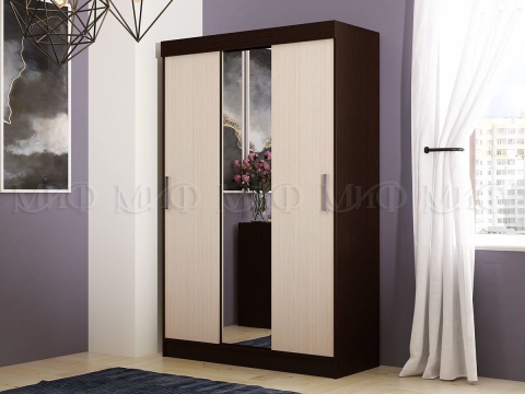 Шкаф-Купе Барон-01 (Ш-1300 х В-2016 х Г-520 мм)/Разные Цвета