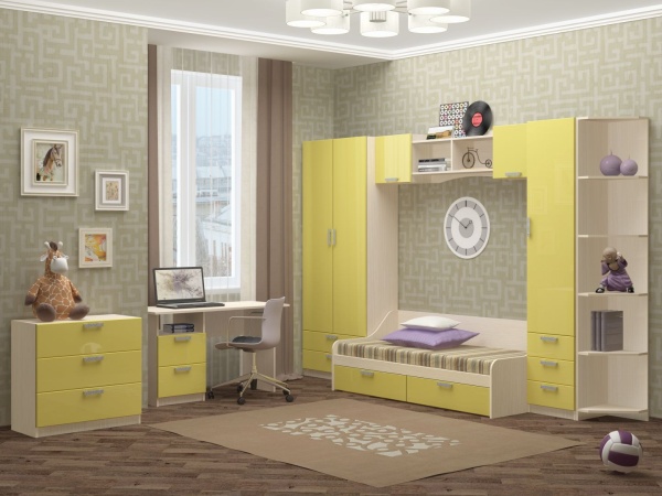 Детский Гарнитур Юнга-7 МДФ/Разные Цвета